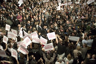 Meeting de l'entre-deux tours primaires citoyennes de François Hollande