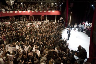 Meeting de l'entre-deux tours primaires citoyennes de François Hollande