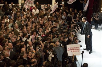 Meeting de l'entre-deux tours primaires citoyennes de François Hollande