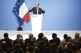 François Hollande meeting au palais des sports de Créteil le 11/02/2012