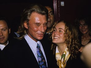 Johnny Hallyday et sa femme Laeticia