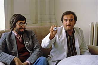 John Landis et John Belushi, 1980