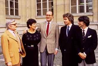 Roger Carel, Micheline Dax, Jacques Chirac, Daniel Guichard, Hervé Vilard