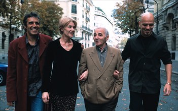 Julien Clerc, Françoise Hardy, Charles Aznavour et Pascal Obispo