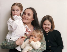 Christine Bastin et ses enfants