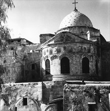 Toits du Saint Sépulcre à Jérusalem, en Palestine