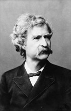 Portrait de l'écrivain américain Mark Twain