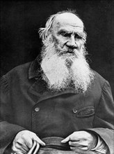 Portrait of Leon Tolstoi in 1909