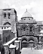 Bonfils, Façade of the Holy Sepulchre in Jerusalem