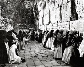Bonfils, Un vendredi au Mur des Lamentions à Jérusalem