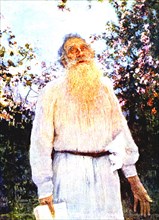Repin, Portrait of Leon Tolstoi