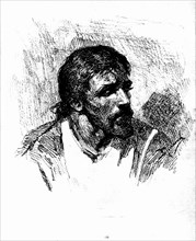 Polenov, Sketch drawing for 'Who is free from sin among  you?'