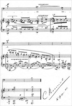 Rachmaninov, Partition signée de "L'évangile de Loanna"