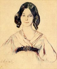 Malavin, Drawing of a young girl