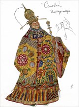 Golovin, Costume of the emperor for the opera 'The Nightingale'