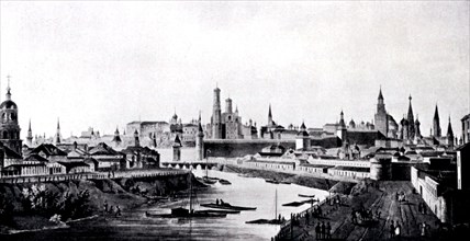 Moscou, La rivière Moskva et le Kremlin