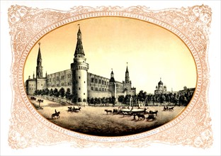 Moscow, The Kremlin and its garden seen from the North side