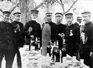 Le général Nogi et l'état-major japonais