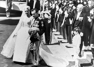Mariage du Prince Rainier de Monaco et de Grace Kelly