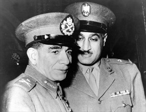 Le Général Ali Nagib et Gamal Abdel Nasser