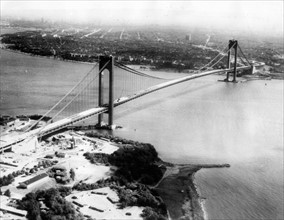 The Verrazano Narrows Bridge in New York