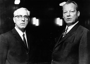 Willy Brandt et Willi Stoph à Erfurt, mars 1970