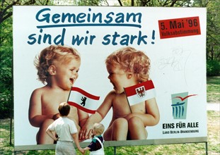 Fusion des länder de Berlin et Brandenburg, 1996