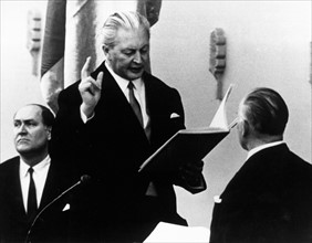 Kurt Georg Kiesinger taking oath (1966)