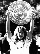 1988, Steffi Graf remporte le tournoi de Wimbledon