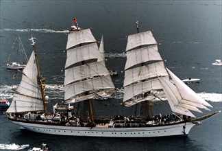 Le trois-mâts "Gorch Fock", en 1998