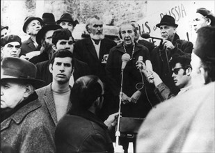 Golda Meir devant le mur des lamentation, 1970