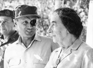 Moshe Dayan with Golda Meir (July 1969)