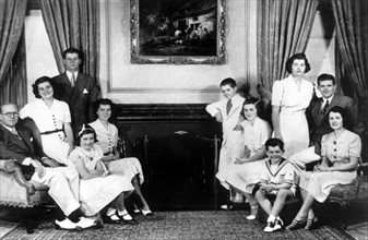 La famille Kennedy à Londres, 1937.
