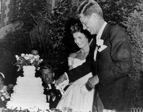 John F. Kennedy birthday cake ; 12-09-1953