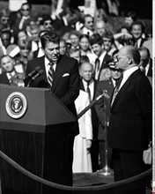 Menachem Begin and Ronald Reagan (1981)