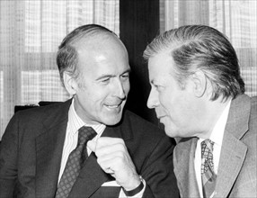Valéry Giscard d'Estaing et Helmut Schmidt (1980)