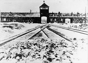 Entrance of the Auschwitz-Birkenau concentration camp