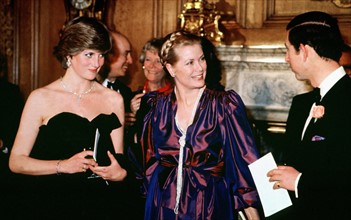 Lady Di, Prince Charles et Grace de Monaco, 1981