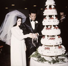 Hochzeit Priscilla BEAULIEU und Elvis PRESLEY, Las Vegas 1967