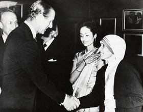 Le Prince Philippe et Mère Teresa le 26 avril 1973