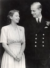La princesse Elisabeth et le prince Philip fiancés