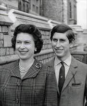 La reine Elisabeth II et son fils le prince Charles