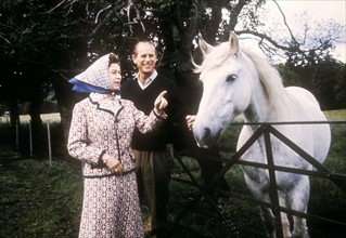 La reine Elisabeth II et son mari le Prince Philip
