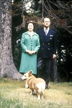 La reine Elisabeth II et son mari le Prince Philip Mountbatten