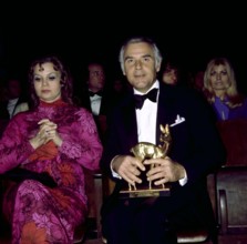 Joachim FUCHSBERGER and Gundula KORTE at the Bambi awards, 1970