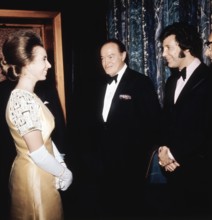 Prinzessin ANNE von England, Bob HOPE und Tom JONES, 1970