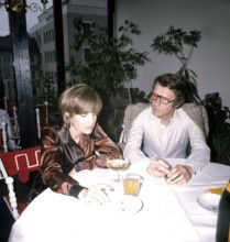 Romy SCHNEIDER with husband Harry MEYEN, 1971