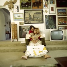 Senta BERGER with husband Michael VERHOEVEN, 1971