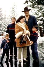 John WAYNE with wife Pilar and children