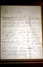 Letter from Marilyn MONROE to Lee STRASBERG
